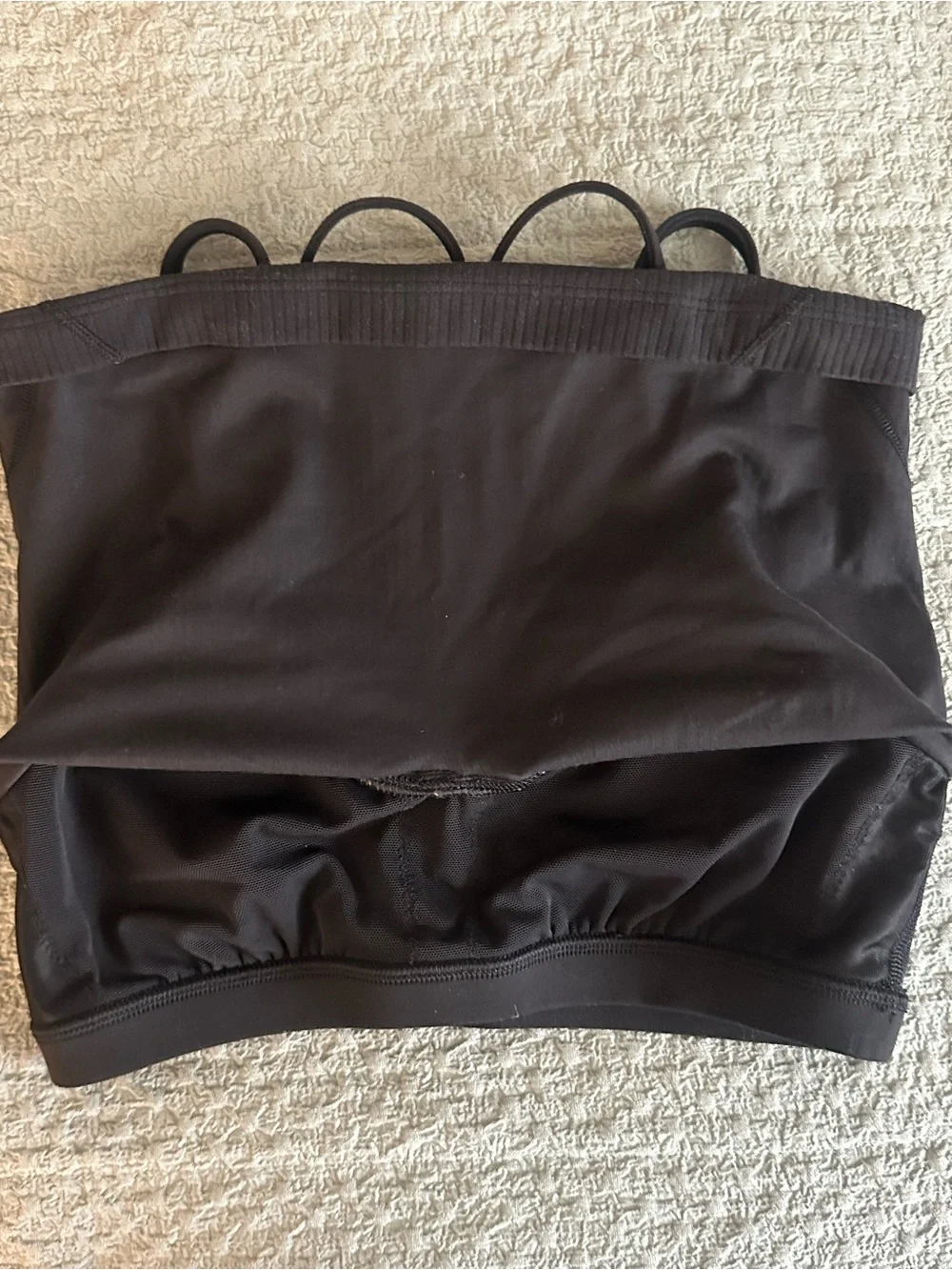 Lululemon Black Align Ribbed Strappy Crop Top